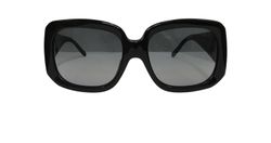 Gafas de Sol Cuadradas Brillos, Acetato, Negro, 3